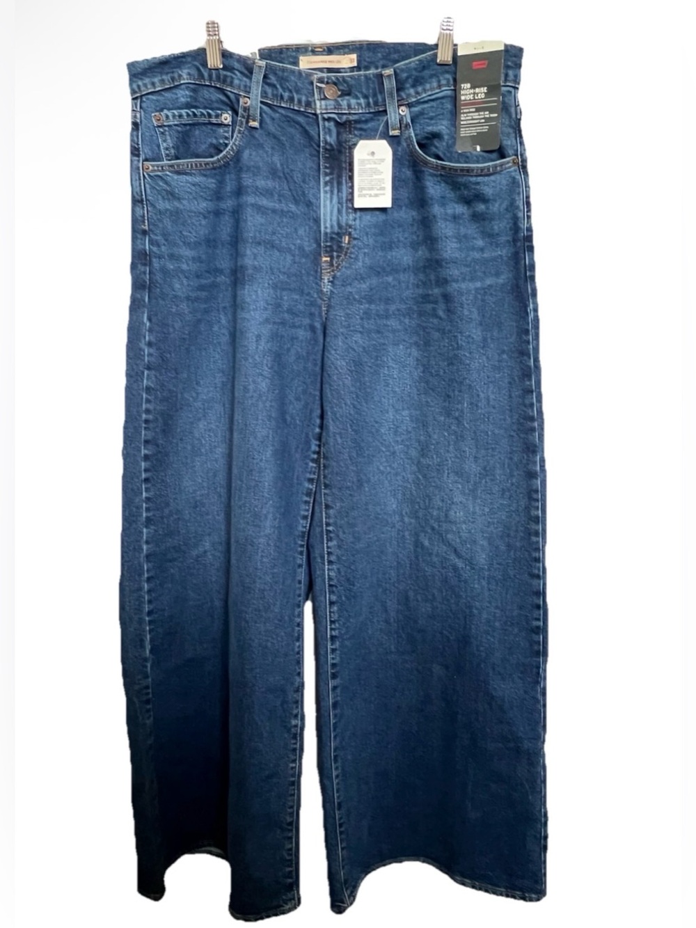 Levi's Women's Wide-Leg Flare Jeans - Dark Blue